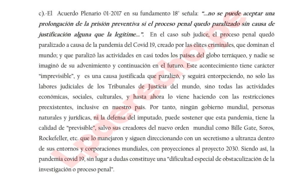 Tribunalul din Peru stabilește pandemia de COVID-19 începută de Bill Gates, George Soros și Rockefeller