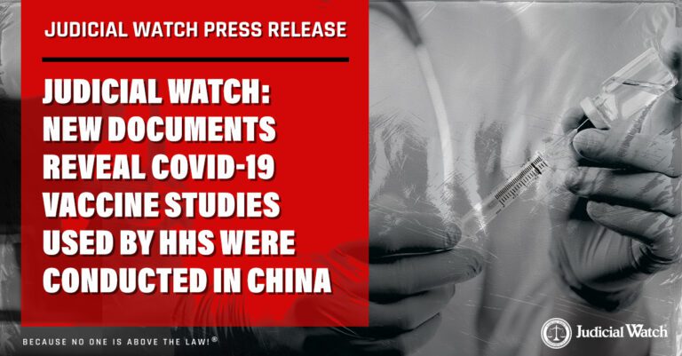  Noi documente dezvăluie studii de vaccin împotriva COVID-19 utilizate de HHS au fost efectuate în China |