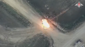 Armata rusă a distribuit un videoclip cu lovituri cu drone kamikaze