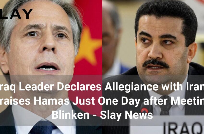  Liderul irakian declară loialitate Iranului și laudă Hamas la doar o zi după întâlnirea cu Blinken