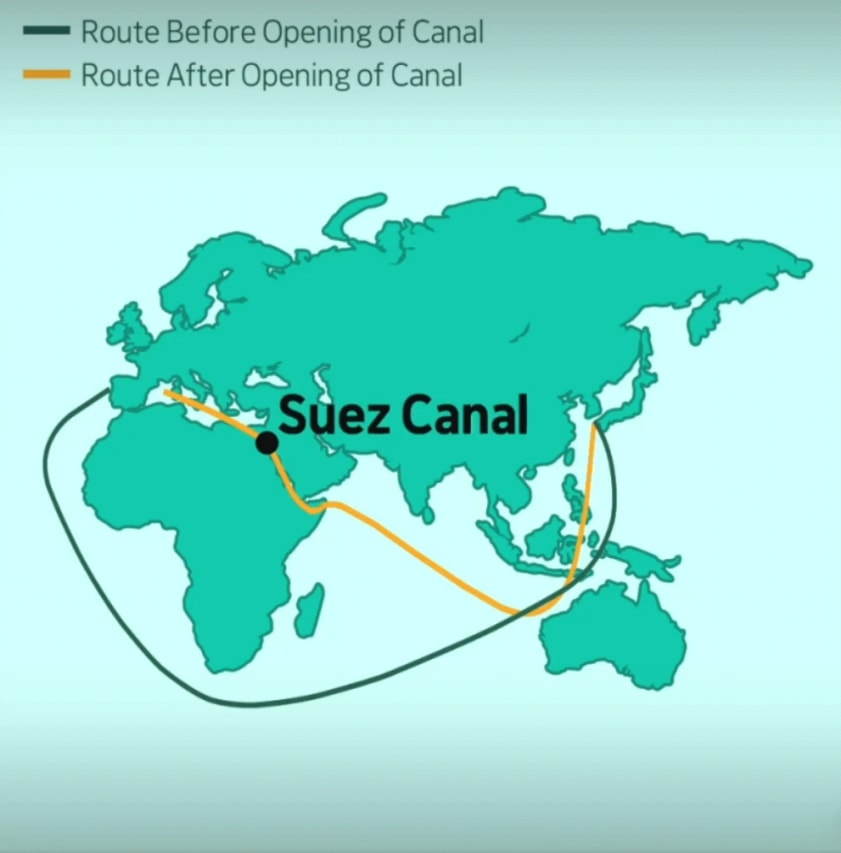 Cum deschiderea Canalului Suez din Egipt a revoluționat comerțul mondial și a redus timpul și costurile de transport