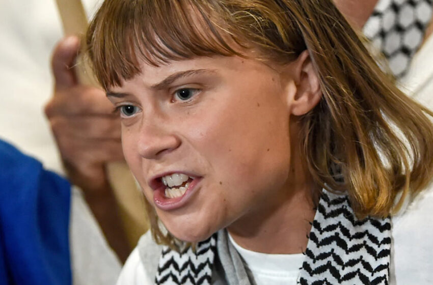 Greta Thunberg provoacă ultraj prin a revendica în mod fals o imagine a ostaticului israelian înfometat arată „suferința prizonierilor palestinieni”